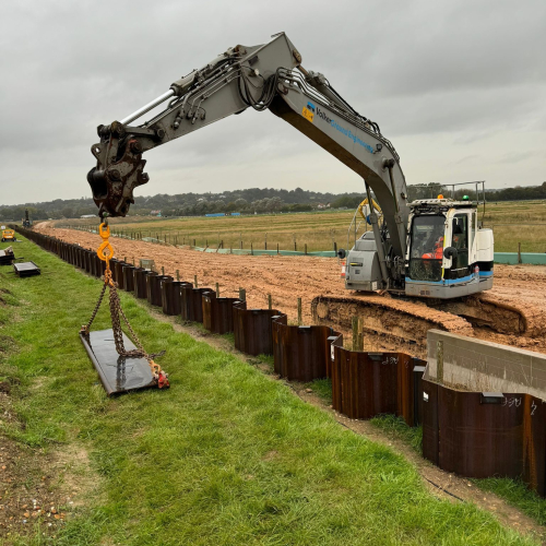 Piling at Rother. 