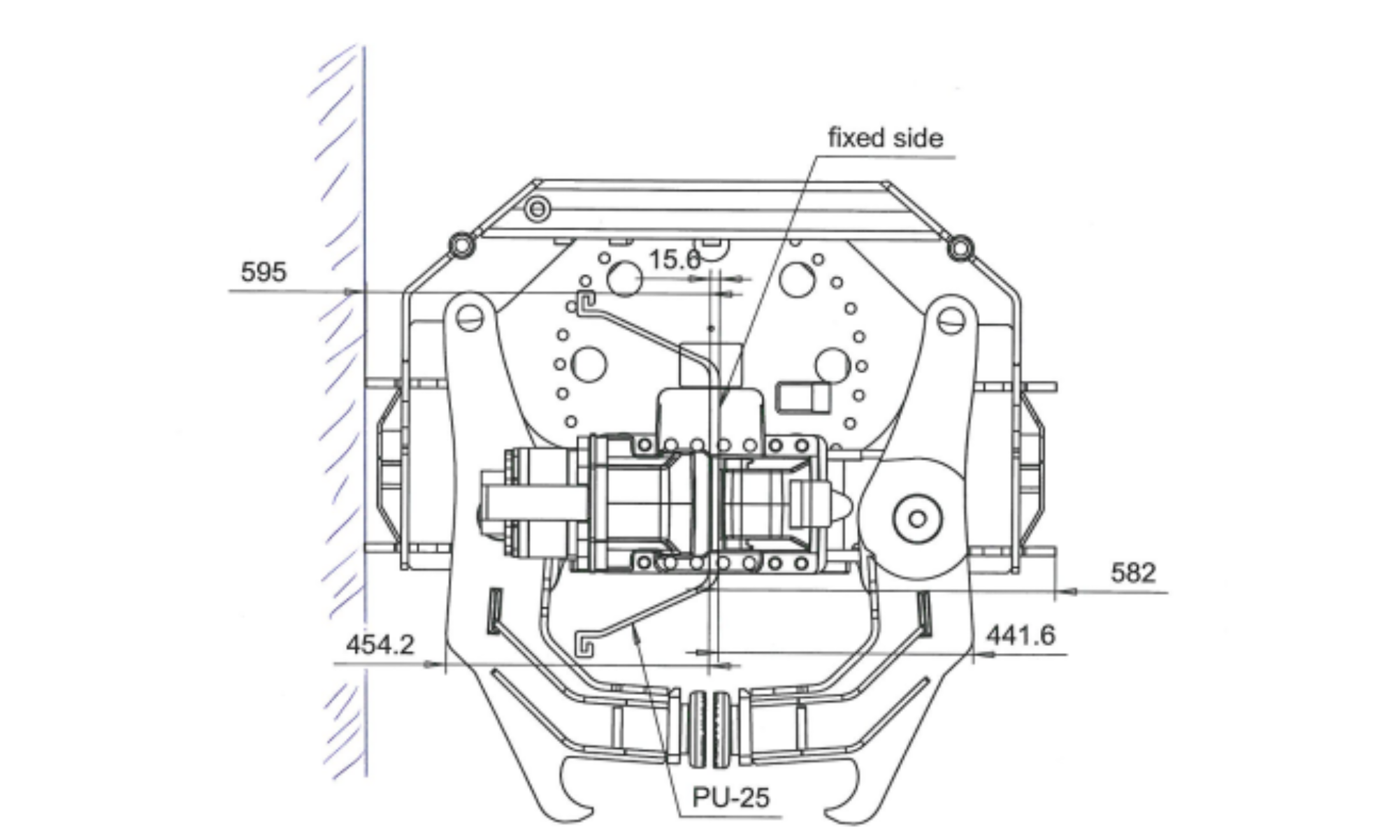 SG-50v Movax Unit specification drawing