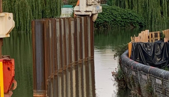 Silent piling at 3 mills