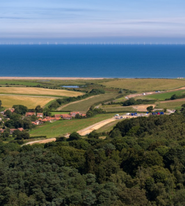 energy - landscape view of land and sea